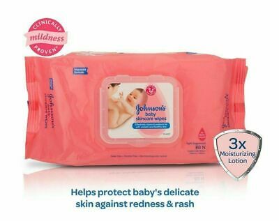 Johnson's Baby Skincare Wipes (80 Sheets)