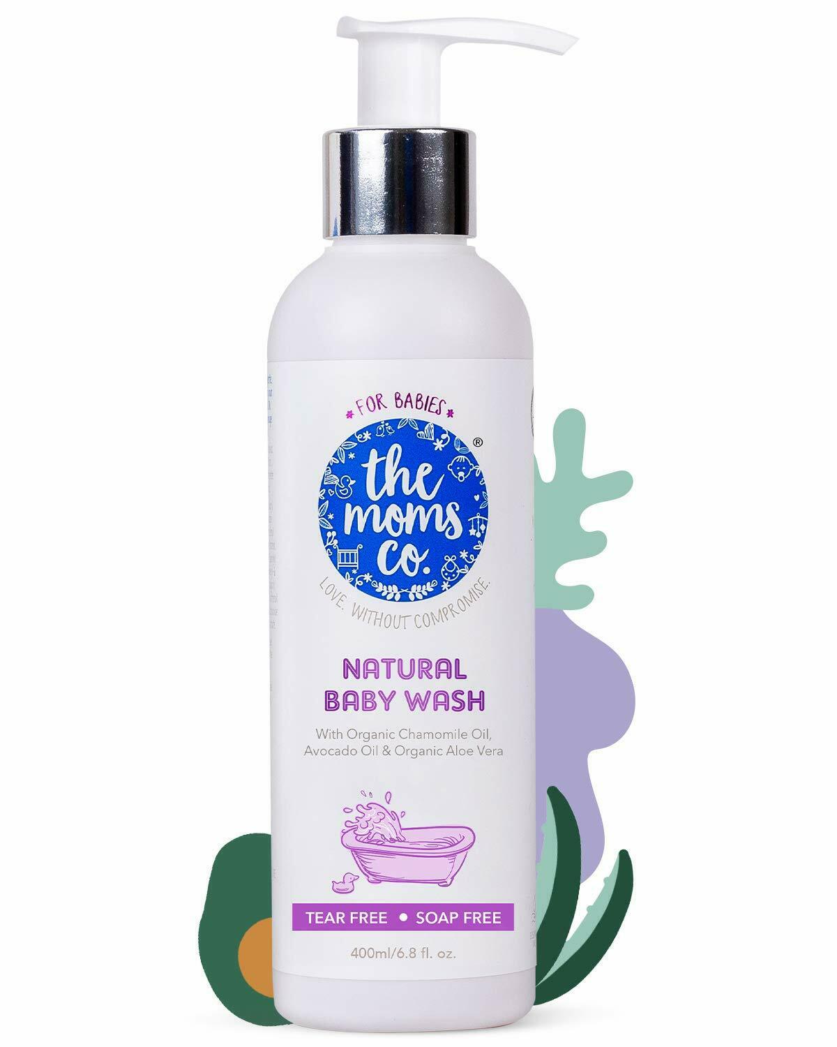 The Moms Co. Tear-free Natural Baby Wash With Calendula, Avocado Oil (400 Ml)