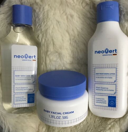 Neovert Germany Royal- Plant Based Baby Skin Care Lot Of 3 Free Shipping