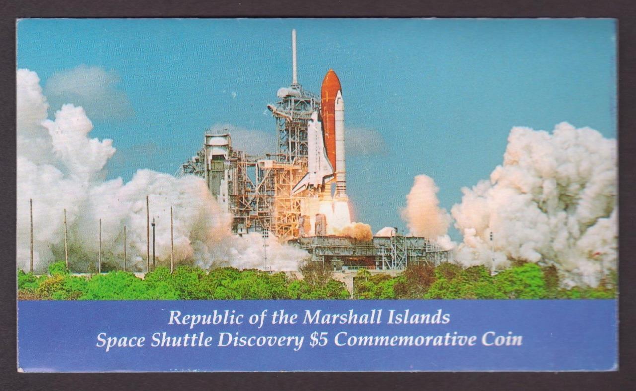 Marshall Islands 5 Dollars - Space Shuttle Discovery 1988  ---  Phef