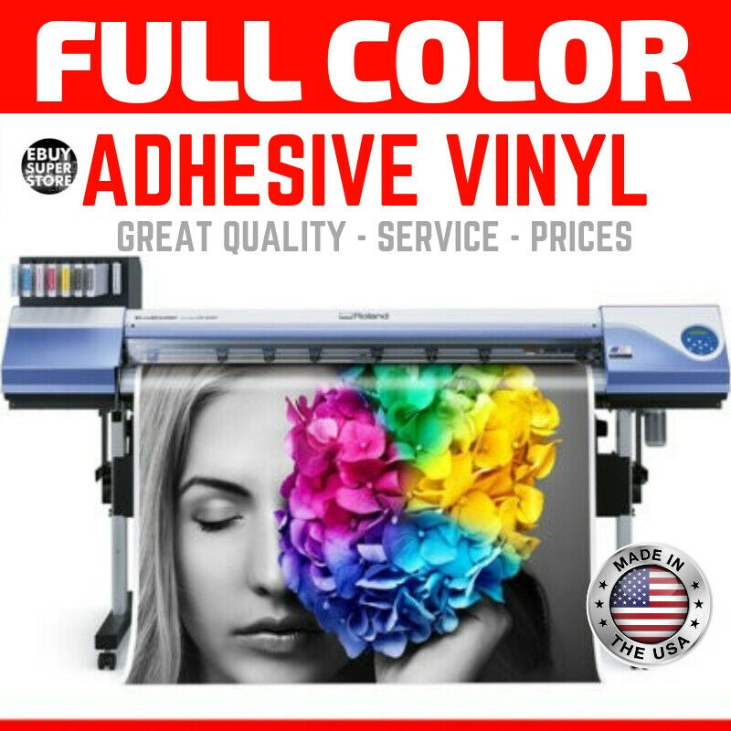 Custom  Adhesive Vinyl  Full Color  - Free Shipping