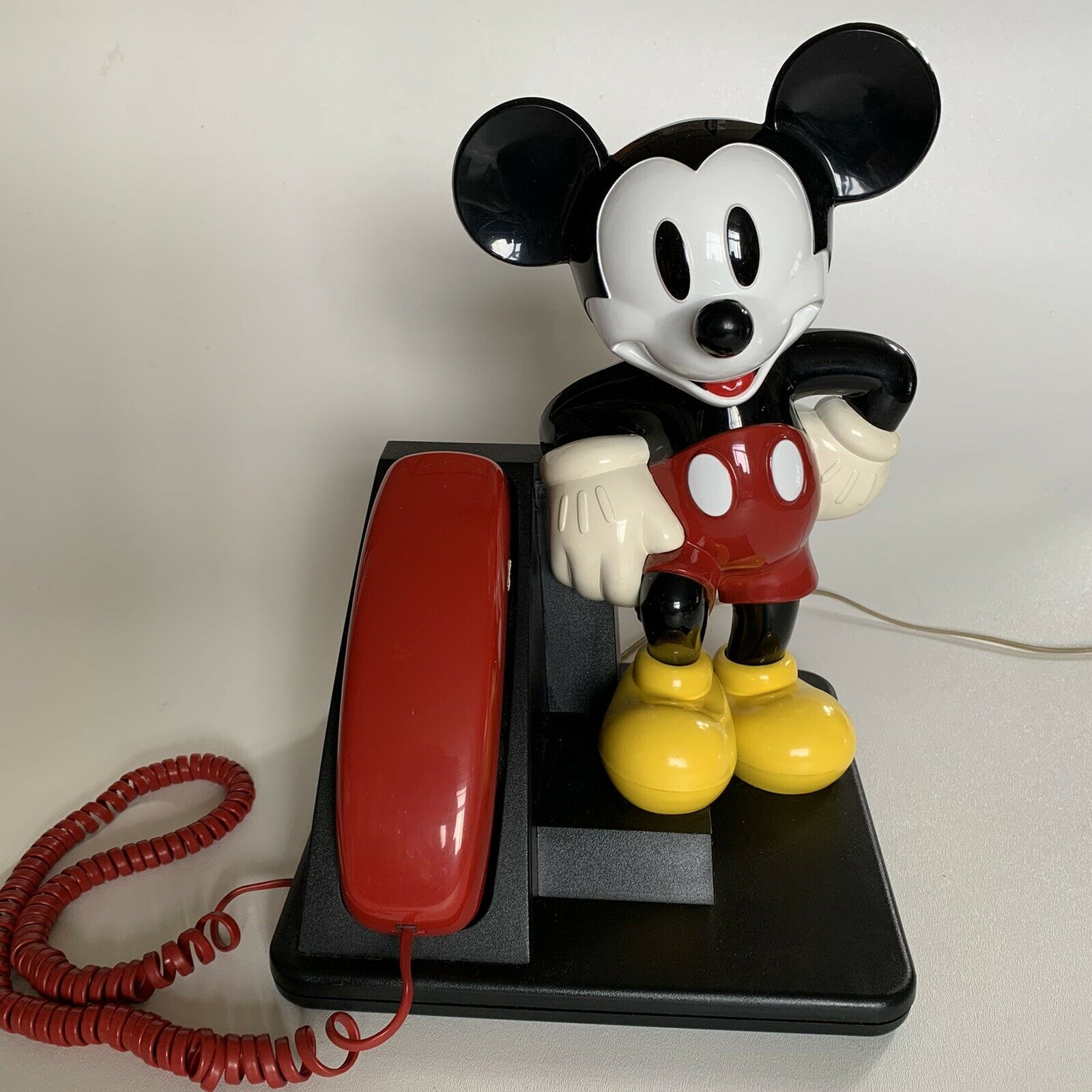 Disney Mickey Mouse Phone 1990s At&t Telephone, Push Button Untested Landline