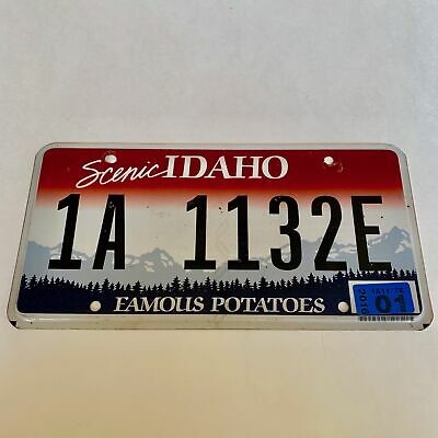 2016 United States Idaho Ada County Passenger License Plate 1a 1132e