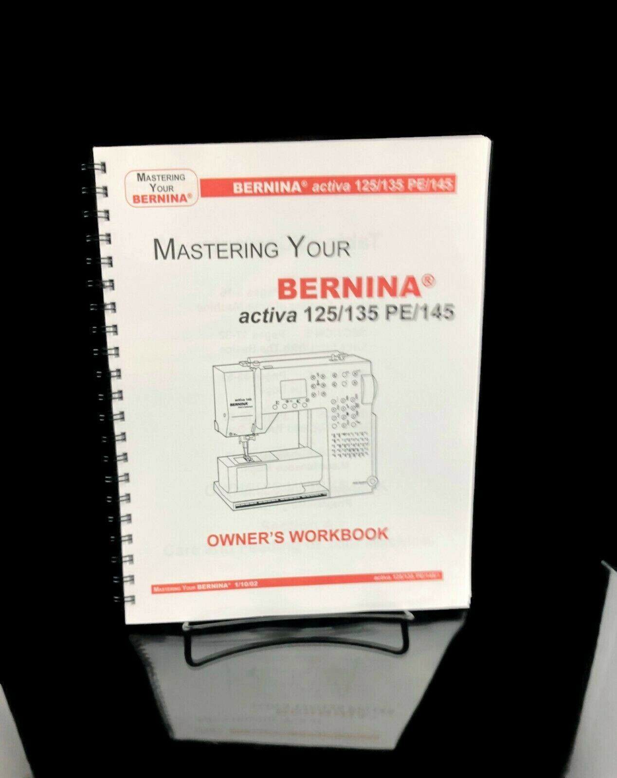 Bernina Activa 125 135 Pe 145 Work Book Reprint Metal Coil Bound
