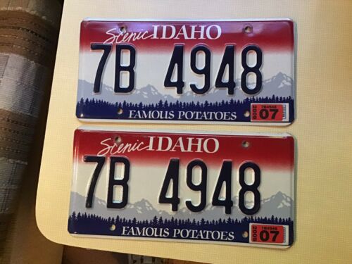 2009 Idaho License Plate Set