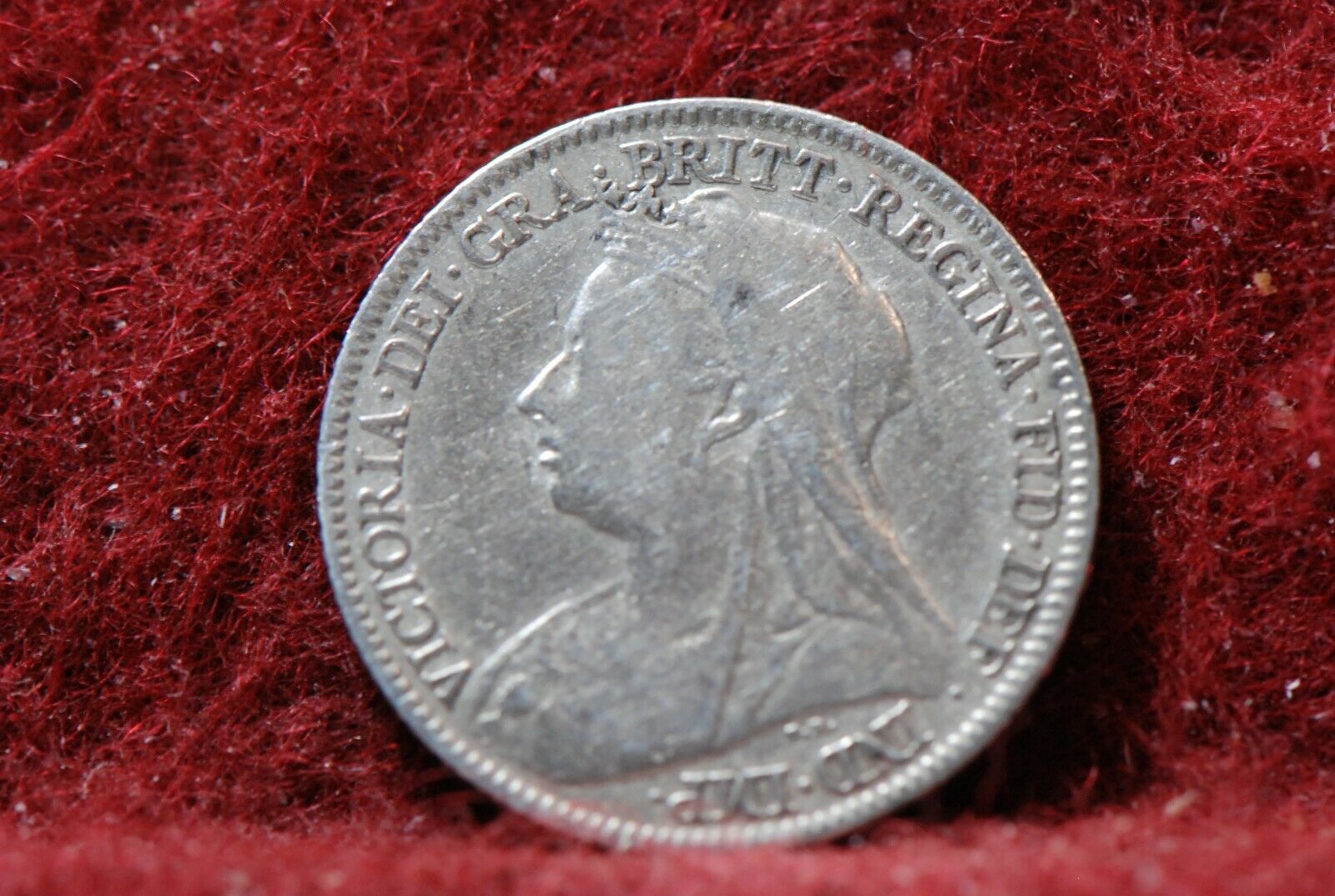 Great Britain 1894 6 Pence Km779 Lowest Mintage In Series, Silver Fine, Nr, 4-16