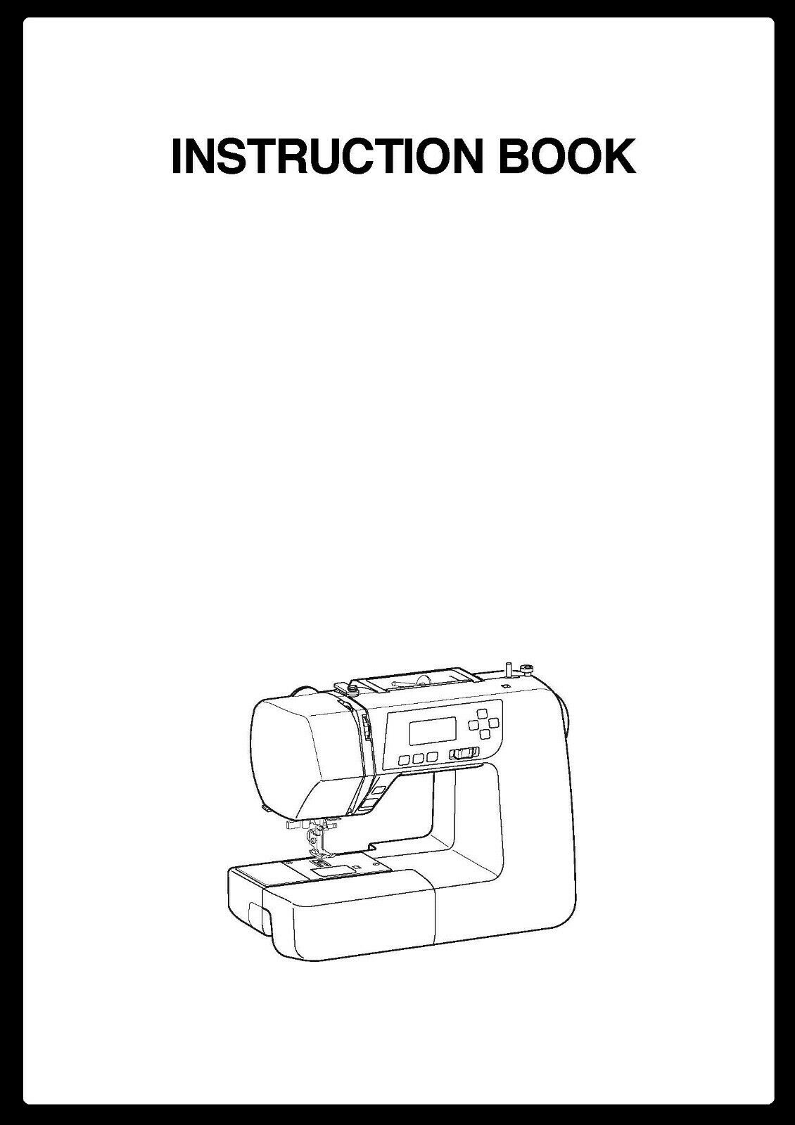 Janome 3160qdc Sewing Machine User Manual Instructions Spiral Bound Reprint