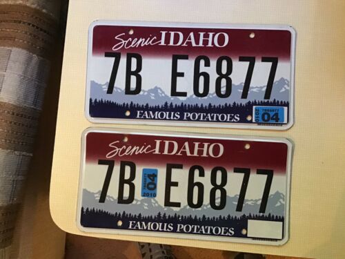2004 Idaho License Plate Set