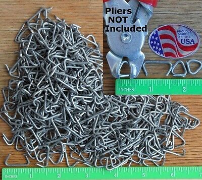 Hog Rings 500pcs 3/4" Car Upholstery Netting Attachment Fence Cages Sharp