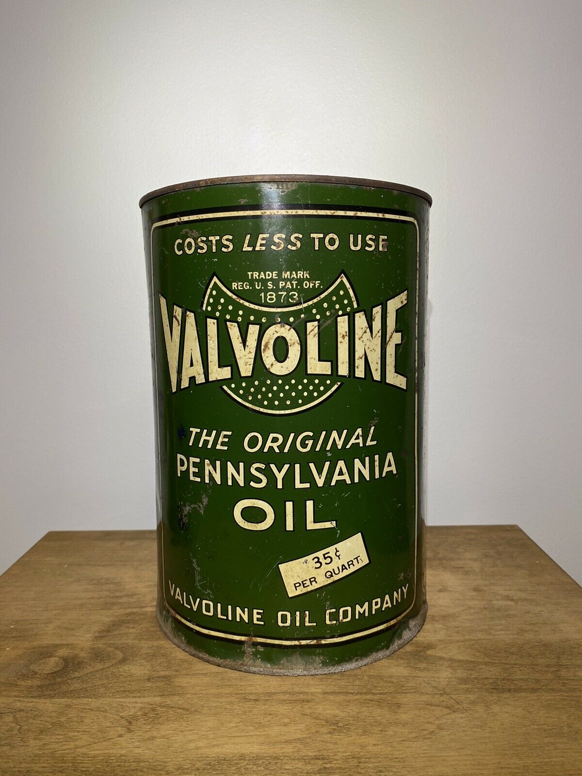 Rare 5 Quart Valvoline "the Original Pennsylvania Oil" Can Nice! Pricer Early
