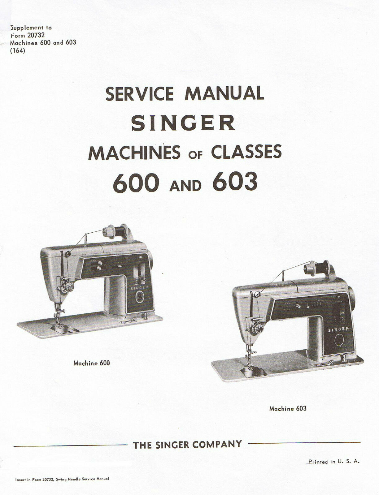 Singer Sewing Machine Models 600 603 Service Repair Manual Book How To Set Time