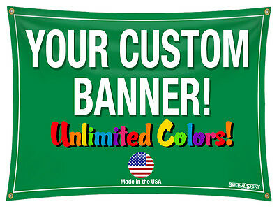 3'x 5' Full Color Custom Banner High Quality Vinyl 3x5