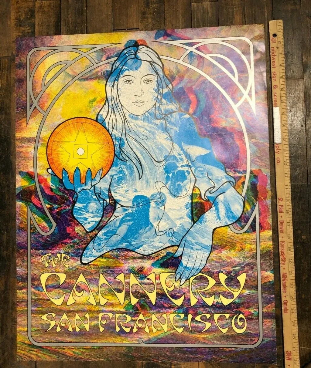 Vintage Poster "the Cannery" In San Francisco Trippy Hippy Classic Women
