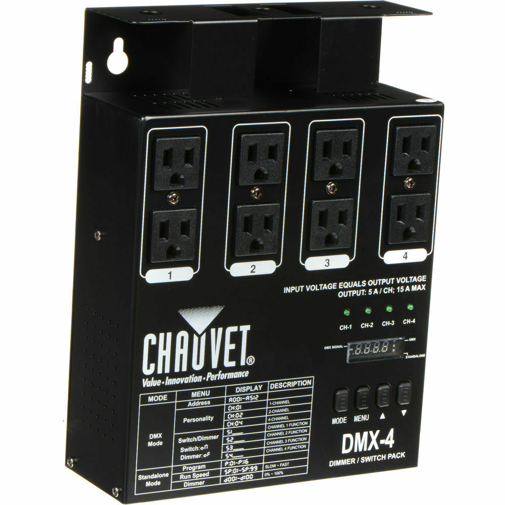Chauvet Dj Dmx-4led 4-channel Dimmer Pack