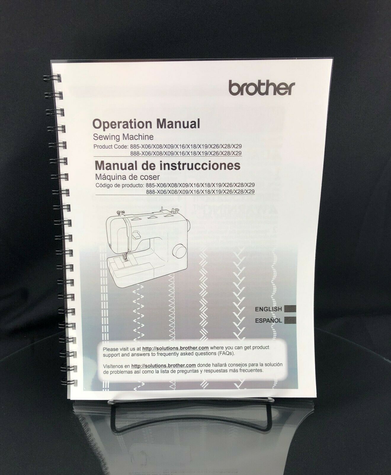 Brother Lx2763 Sewing Manual User Guide Instructions Coil Bound