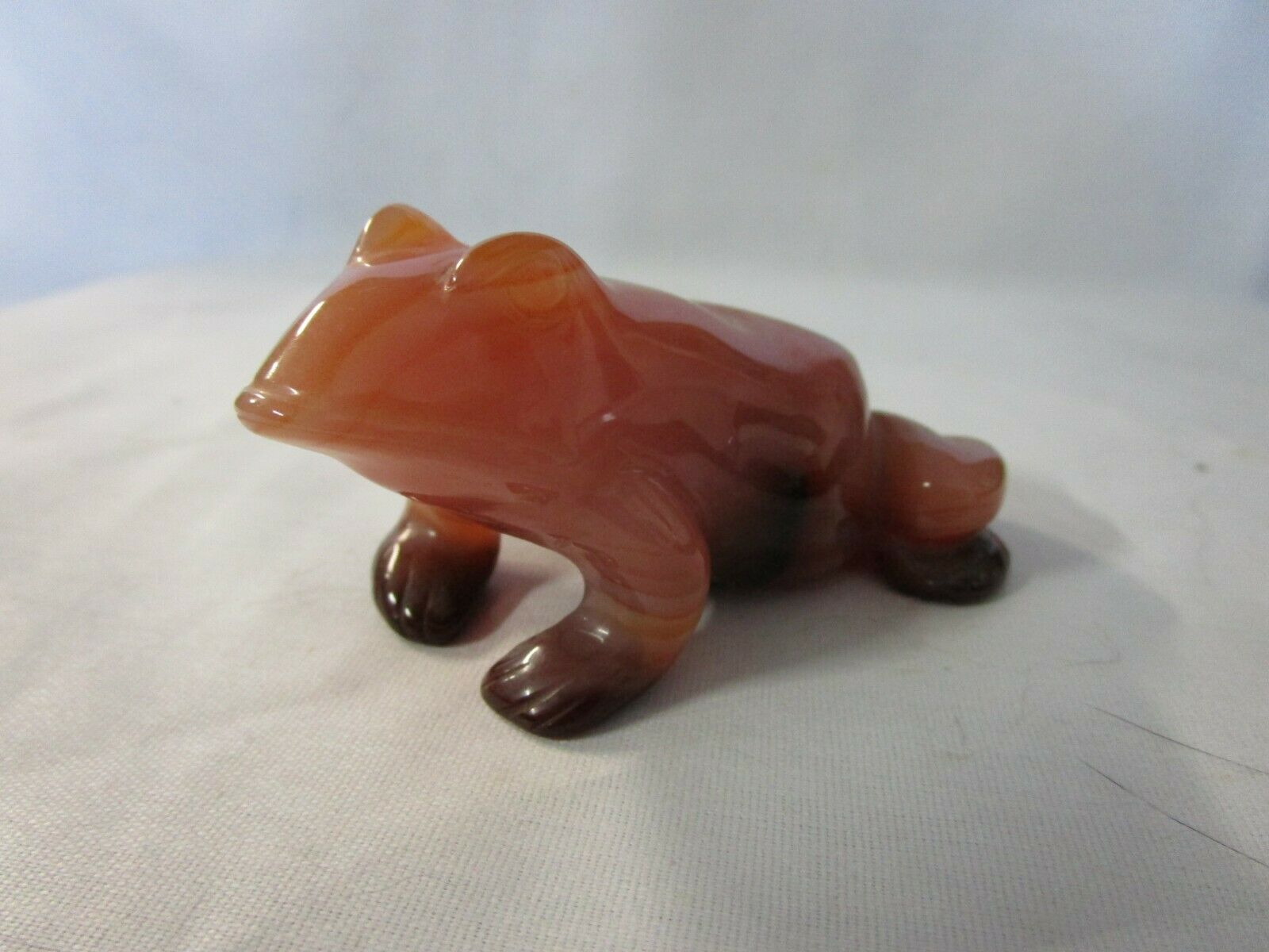 Pink & Red Art Glass Frog Figural Figurine 3" X 2 1/2" X 1 1/2" ***ships Free***